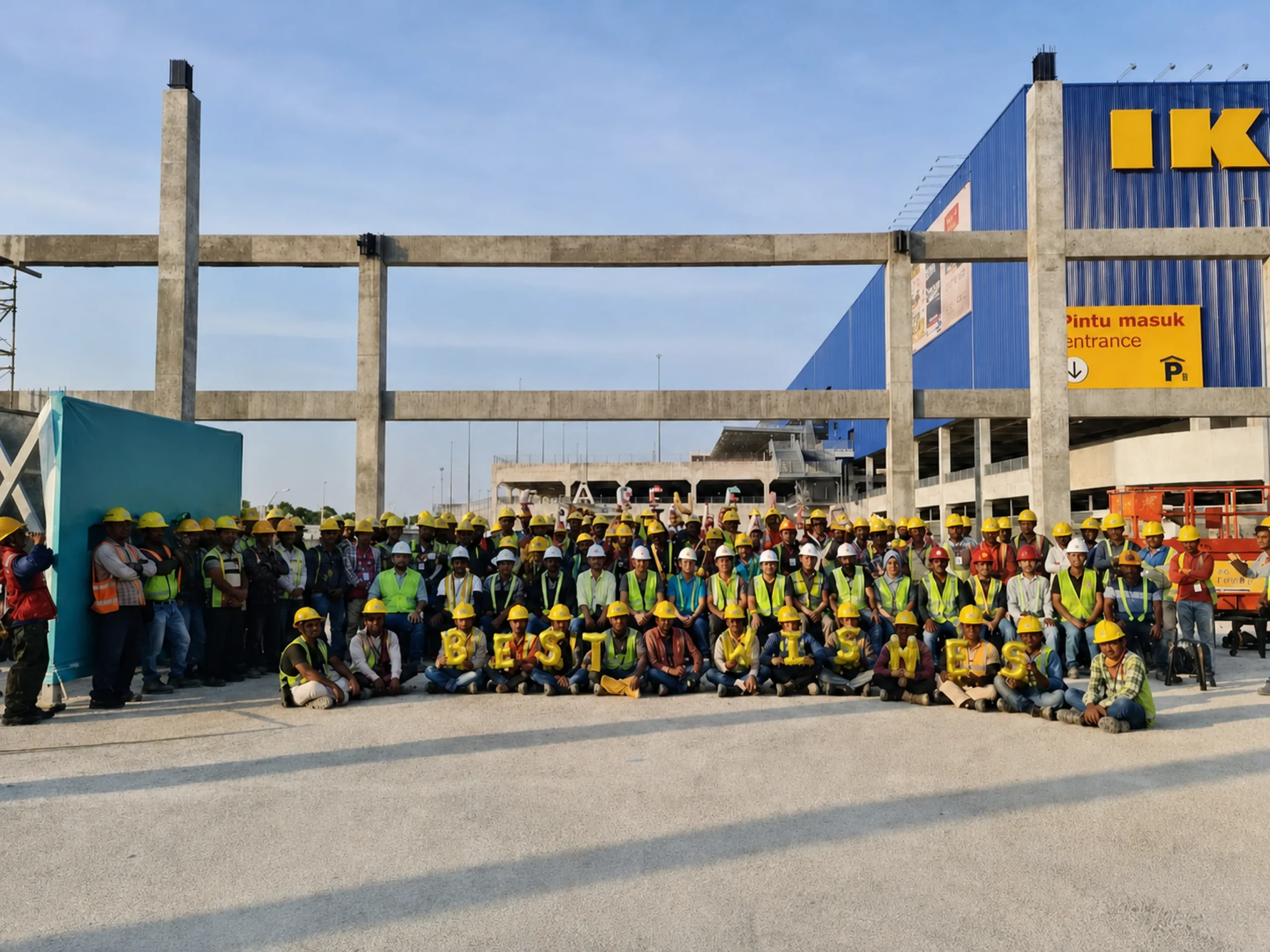 Trainer leading a safety training session with workers