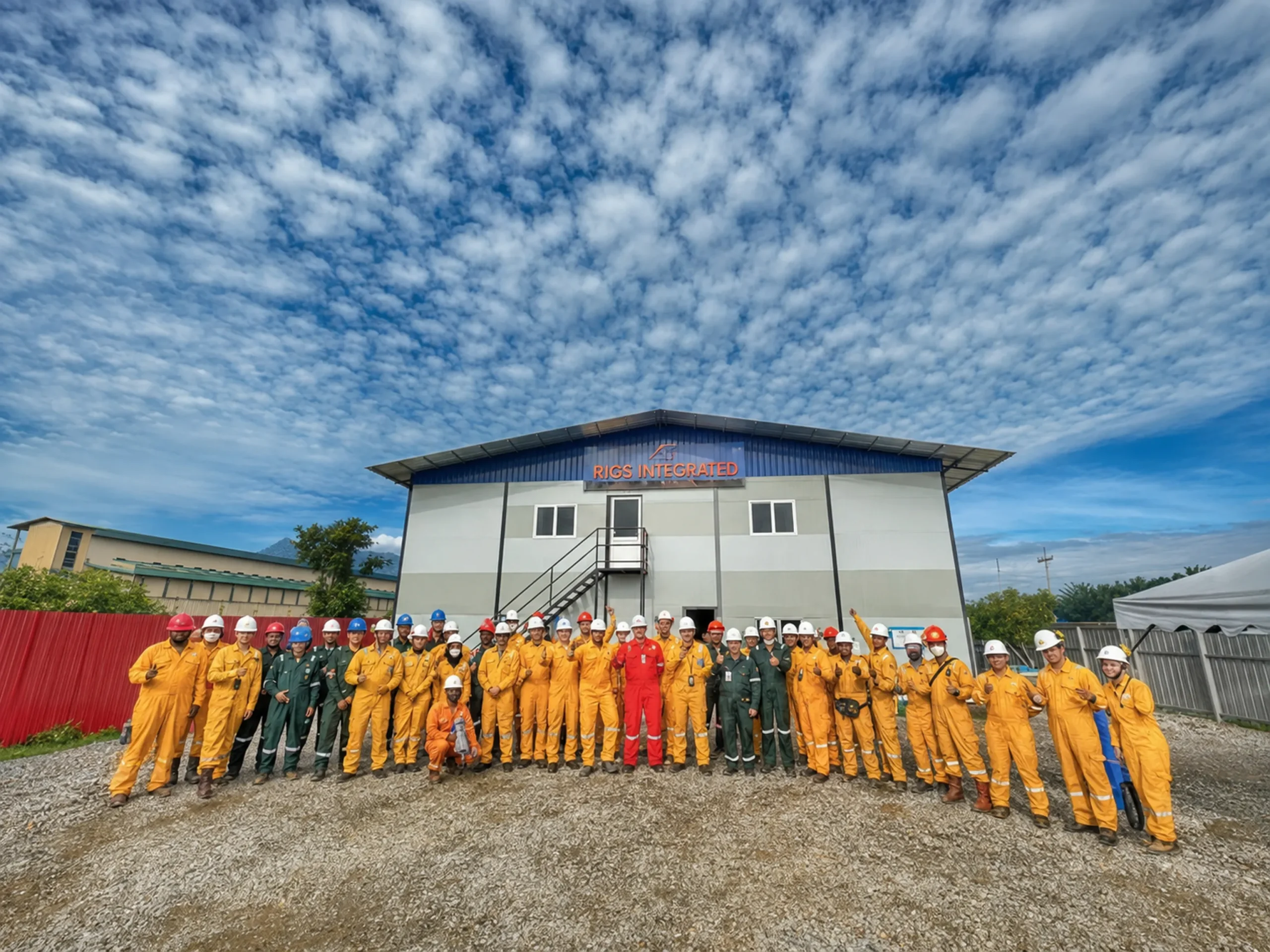 HSE consultancy discussion at a site office