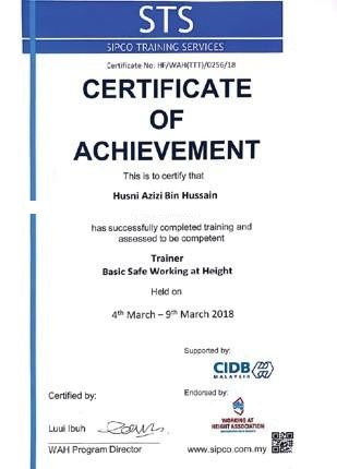 Trainer - Basic Safe Working at Height