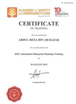 ERT Automation Blueprint Planning Training
