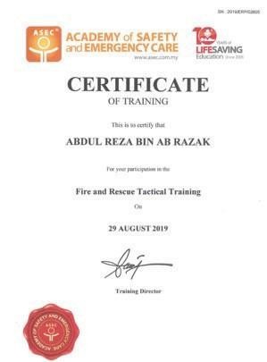 Fire and Rescue Tactical Training