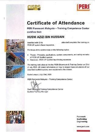 PERI UP System Basic Inspection