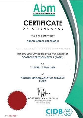 Scaffold Erector Level 1 (Basic)